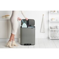Brabantia Bo Pedal Bin 2 x 30 л (минерально-серый) Image #8