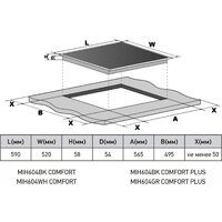 Варочная панель Meferi MIH604GR Comfort Plus - Превью изображения №9 — Интернет-магазин Your Sale