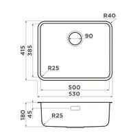 Кухонная мойка Omoikiri Omi 53-U/I-GB Ultra (графит) - Превью изображения №2 — Интернет-магазин Your Sale