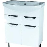 СанитаМебель Тумба Эмили 601.650 с умывальником Балтика 65