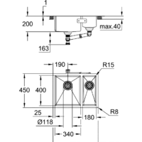 Grohe K700U 60-S 59.5/45 1.5 lh 31577SD1 (левая) Image #3