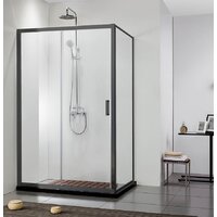 Aquatek AQ ARI RA 10020BL 100x200 (черный/прозрачное стекло) Image #2