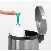 Brabantia Pedal Bin Recycle Silent 2 x 20 л (стальной матовый) Image #7