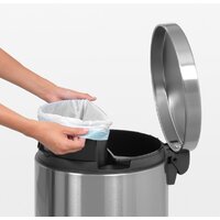 Brabantia Pedal Bin Recycle Silent 2 x 20 л (стальной матовый) Image #8