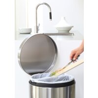 Brabantia Pedal Bin Recycle Silent 2 x 20 л (стальной матовый) Image #17