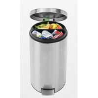 Brabantia Pedal Bin Recycle Silent 2 x 20 л (стальной матовый) Image #11