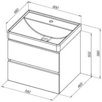 Aquanet Тумба под умывальник Вега 60 308318 Image #15