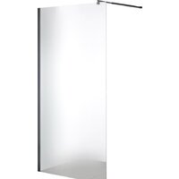 Saniteco Walk-In SN-W8MB120 (120x200, матовое стекло, черный профиль)