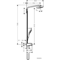 Hansgrohe Raindance Select E 300 3jet Showerpipe [27127400] Image #2