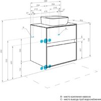 Акватон Тумба под умывальник Либерти 60 1A279401LYC70 Image #19