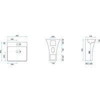 Умывальник Rea Ada Slim 45x43 Reau9902 - Превью изображения №7 — Интернет-магазин Your Sale