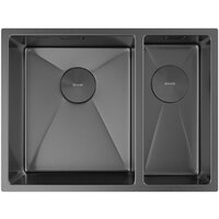 Кухонная мойка ZorG Zerox 58-2 U / IF-R PVD Gunblack - Превью изображения №3 — Интернет-магазин Your Sale