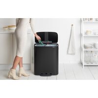 Brabantia Bo Pedal Bin 2 x 30 л (черный матовый) Image #9