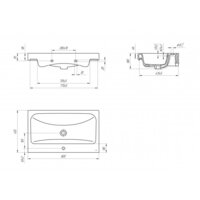Cersanit Тумба с умывальником Louna 80 + Moduo Image #8