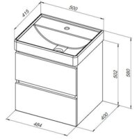 Aquanet Тумба под умывальник Вега 50 308332 Image #17