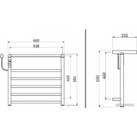 Maxonor PL-TRE03-55-5-3 с полкой (серый, подключение слева) Image #4