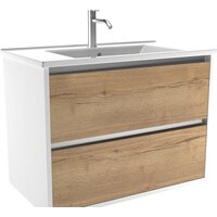 ЗОВ Тумба под умывальник Парма 80 P80LWP0MHMC1A (белый/галифакс)