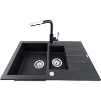 Кухонная мойка Kernau KGS A 6079 1.5B1D Graphite - Превью изображения №2 — Интернет-магазин Your Sale