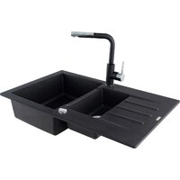 Кухонная мойка Kernau KGS A 6079 1.5B1D Graphite - Превью изображения №4 — Интернет-магазин Your Sale