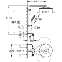 Grohe Euphoria SmartControl System 310 Duo 26507LS0 (белая луна/хром) Image #10