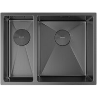 Кухонная мойка ZorG Zerox 58-2 U / IF-L PVD Gunblack - Превью изображения №3 — Интернет-магазин Your Sale