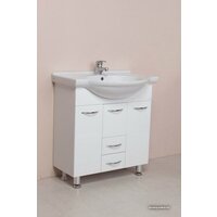  Onika Тумба Моника 75.10 с умывальником Байкал-75 (белый) - Превью изображения №2 — Интернет-магазин Your Sale