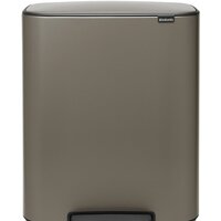 Brabantia Bo Pedal Bin 2 x 30 л (платиновый)