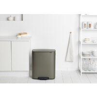 Brabantia Bo Pedal Bin 2 x 30 л (платиновый) Image #12