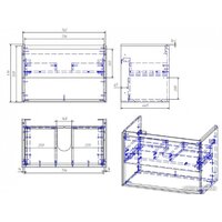 Cersanit Тумба с умывальником Louna 80 + Como 80 Image #10