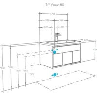 Акватон Тумба под умывальник Уэльс 80 1A267901WA6A0 Image #5