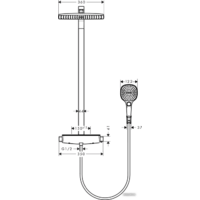 Hansgrohe Raindance Select E 360 Showerpipe [27112400] Image #3