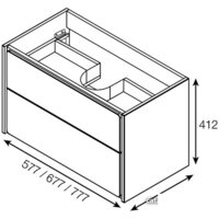 Roca Тумба под умывальник Ronda ZRU9303003 Image #2