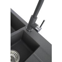 Кухонная мойка Kernau KGS A 6079 1.5B1D Grey Metallic - Превью изображения №6 — Интернет-магазин Your Sale