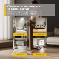 Вертикальный моющий пылесос Deerma DEM-VX900W - Превью изображения №6 — Интернет-магазин Your Sale