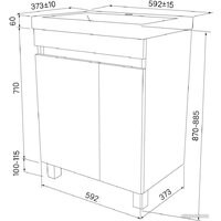 IDDIS Тумба под умывальник Zodiac ZOD6CDFi95 Image #6