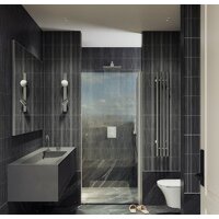 Душевая дверь MaybahGlass 198x80 MGD-803-5 (прозрачное стекло/хром матовый) - Превью изображения №5 — Интернет-магазин Your Sale