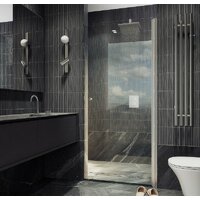 Душевая дверь MaybahGlass 198x80 MGD-803-5 (прозрачное стекло/хром матовый) - Превью изображения №4 — Интернет-магазин Your Sale