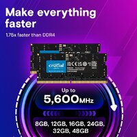 Оперативная память Crucial 24ГБ DDR5 SODIMM 5600 МГц CT24G56C46S5 - Превью изображения №3 — Интернет-магазин Your Sale