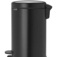 Мусорное ведро Brabantia Pedal Bin NewIcon 12 л (черный матовый) - Превью изображения №2 — Интернет-магазин Your Sale