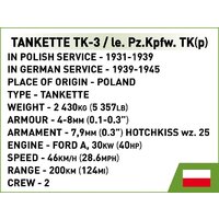 Конструктор Cobi Historical Collection WWII Tankette TK-3 - Превью изображения №8 — Интернет-магазин Your Sale