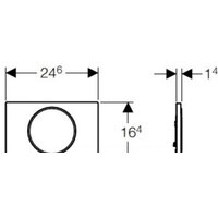 Geberit Sigma 10 115.758.SN.5 (нержавеющая сталь) Image #2