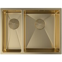 Кухонная мойка ZorG Zerox 58-2 U / IF-L PVD Gold - Превью изображения №3 — Интернет-магазин Your Sale