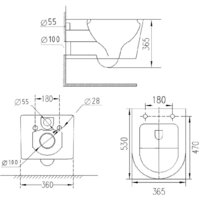 Roxen Vortex в комплекте с инсталляцией StounFix Dual Fresh 6 в 1 968489 (кнопка: сатин) Image #12