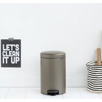 Мусорное ведро Brabantia Pedal Bin NewIcon 12 л (платиновый) - Превью изображения №4 — Интернет-магазин Your Sale