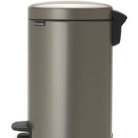 Мусорное ведро Brabantia Pedal Bin NewIcon 12 л (платиновый) - Превью изображения №2 — Интернет-магазин Your Sale