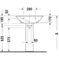 Умывальник Duravit Darling 65x55 (2621650000) - Превью изображения №4 — Интернет-магазин Your Sale