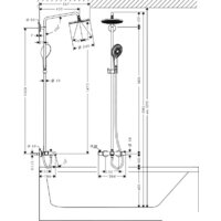 Душевая система  Hansgrohe Raindance Select 240 Showerpipe (27117000) - Превью изображения №2 — Интернет-магазин Your Sale