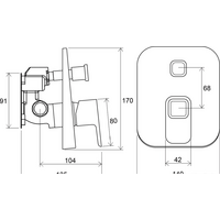 Ravak 10° TD 065.00 [X070070] Image #2