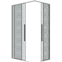 Grossman Galaxy 80x195 1/2.K33.01.80.10.02 (хром/шиншилла стекло) Image #3