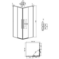 Grossman Galaxy 80x195 1/2.K33.01.80.10.02 (хром/шиншилла стекло) Image #12